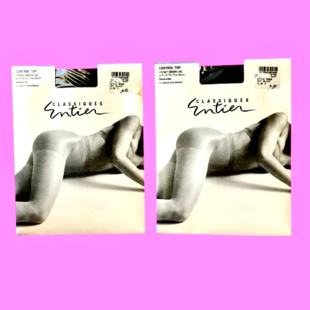 Classiques Entier Hosiery Control Top Pantyhose OFF BLACK Size C
